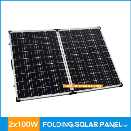 2016 hot sale folding solar panel 200W for camping, caravanning, RV